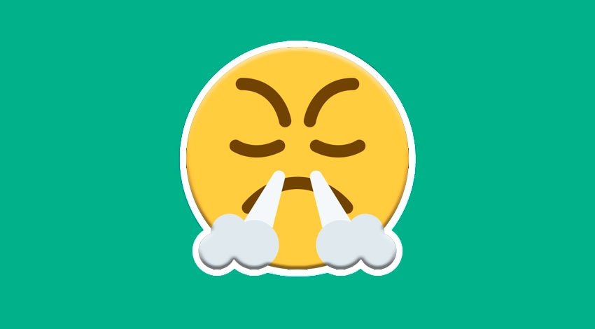 Descubra o verdadeiro significado do emoji que atira fumaça pelo nariz no WhatsApp