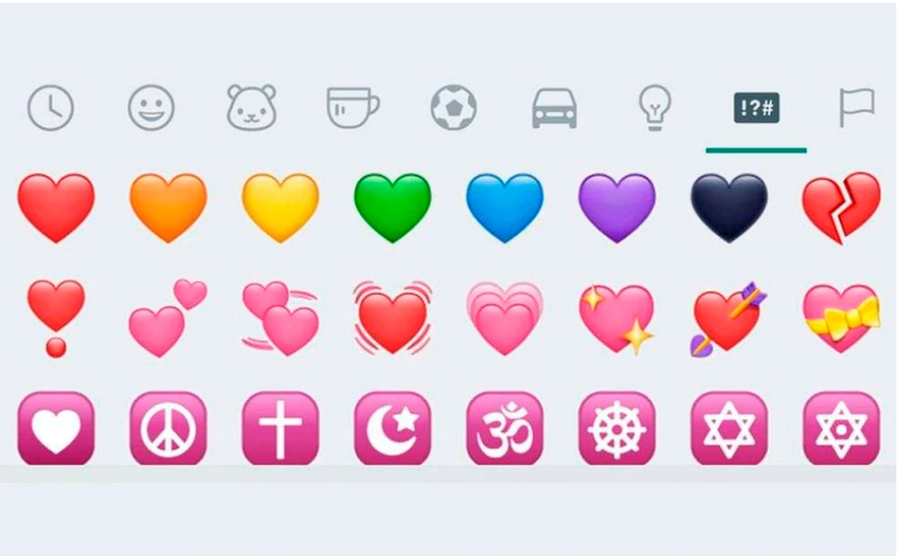 Descubra o verdadeiro significado de cada dos emojis de coração no WhatsApp