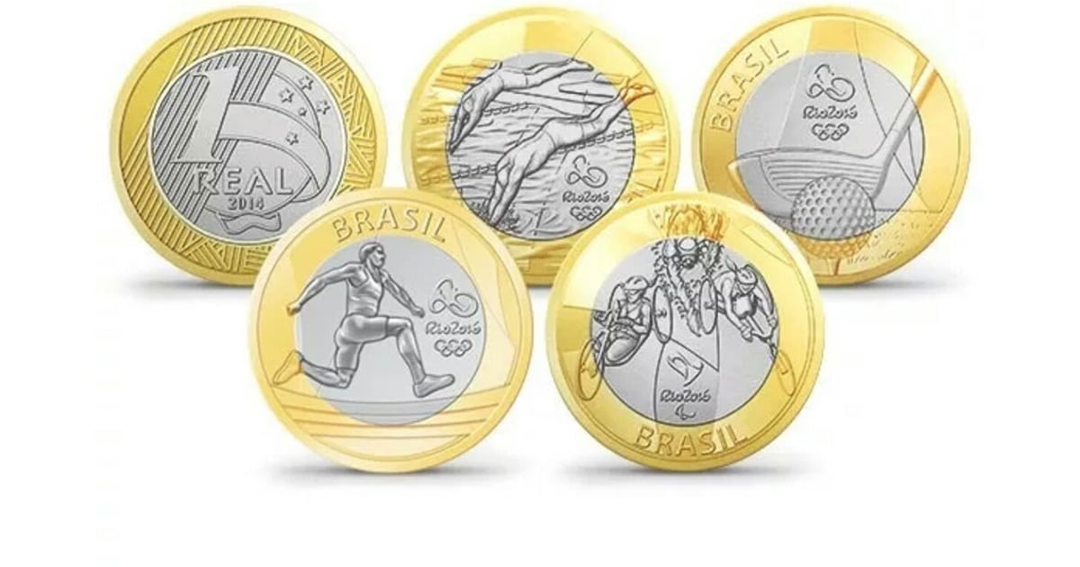 6 moedas de R$ 1 real que estão valendo uma nota e poucos sabem