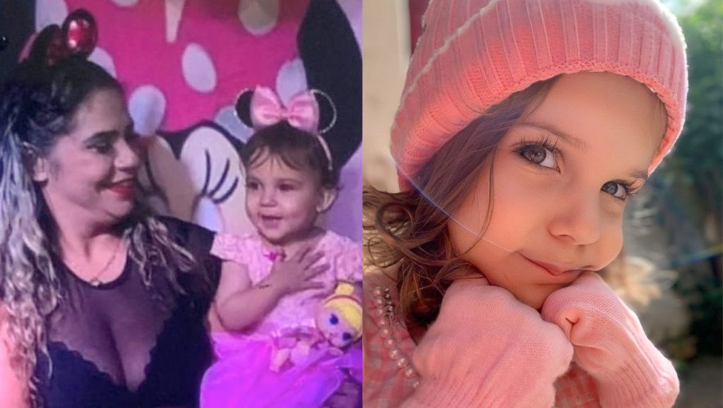 Leidiane Pereira Nascimento e filha Alice Emanuelli Pereira Bacelar. (